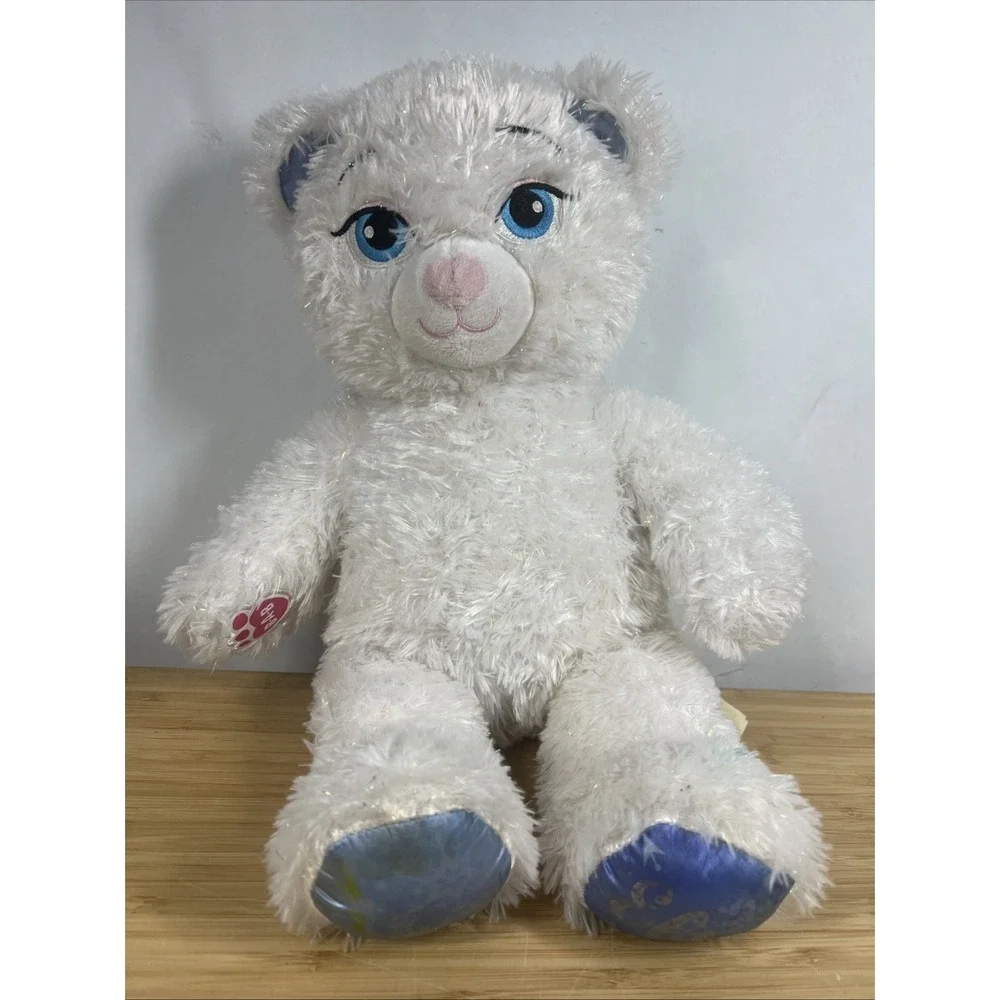 Build A Bear Disney Frozen‎ II Elsa White Sparkle Teddy Bear Plush Sound Works